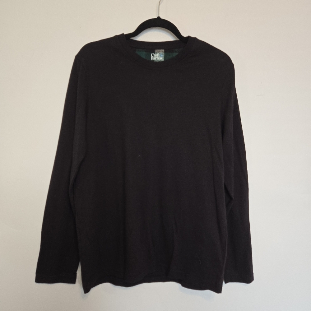 Croft and Barrow Black Long Sleeve Shirt